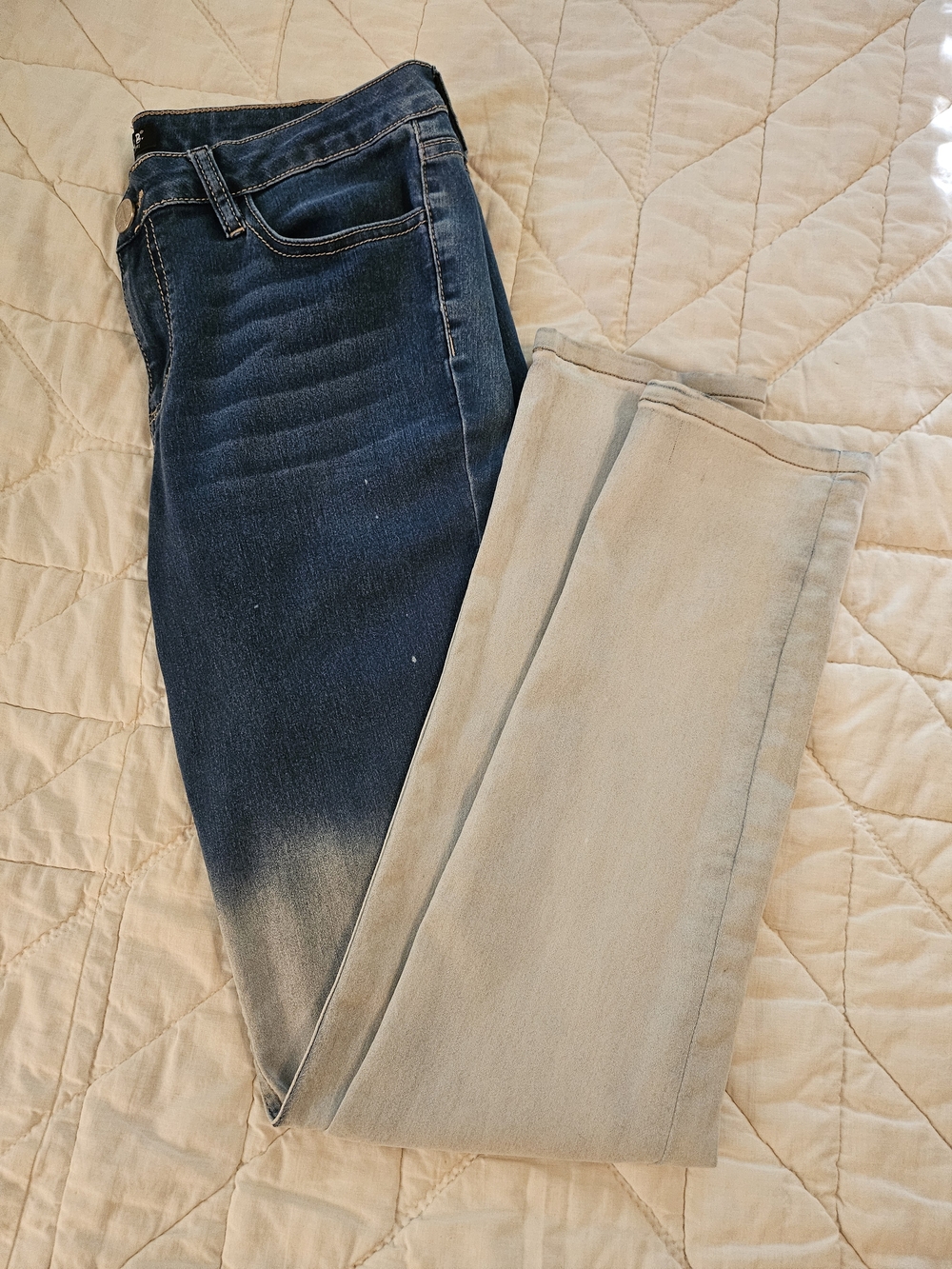 Allen B. by Allen Schwartz- Tall Two Tone Blue/Acid Washed Jeans- Size 12